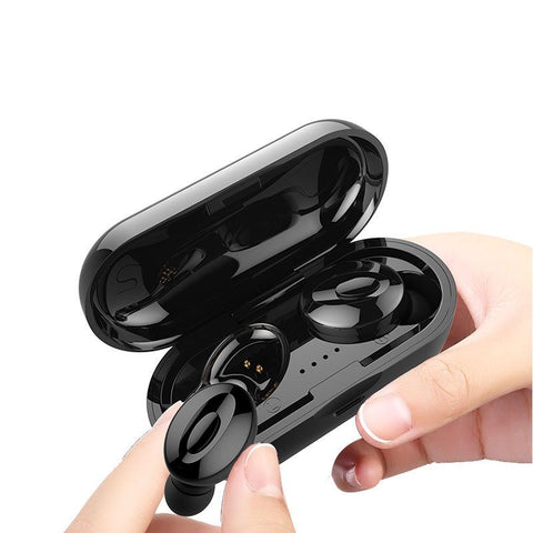 Image of Bluetooth 5.0 Wireless Earbuds with Wireless Charging Case IPX5 Waterproof