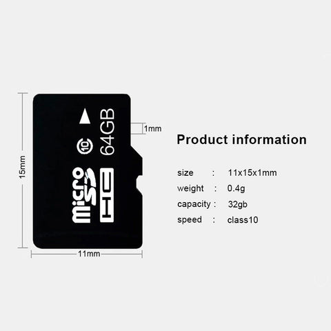 Image of Memory Card - 64GB microSD Card with Adapter