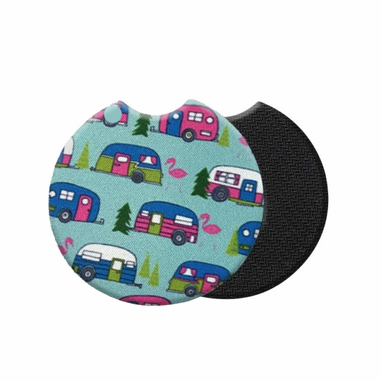Car Coasters - High Quality Cup Holder for Your Car - 2.75 Inches (Mini Bus)