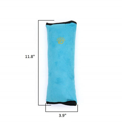 Image of High Quality Extra Soft Seat Belt Pillow for Kids (Blue)