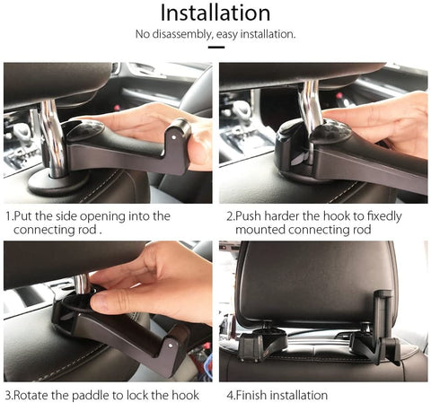 Image of Car Seat Hook and Organizer - installation