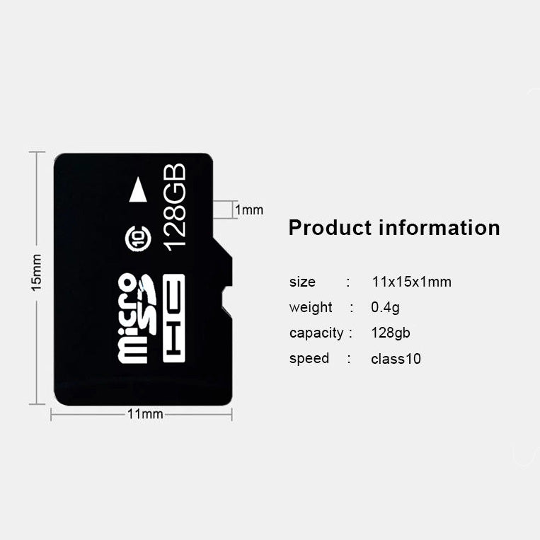 Memory Card - 128GB microSD Card with Adapter