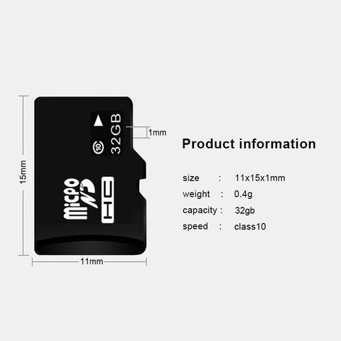 Image of Memory Card - 32GB microSD Card with Adapter