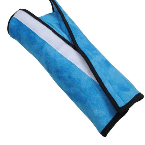 High Quality Extra Soft Seat Belt Pillow for Kids (Blue)