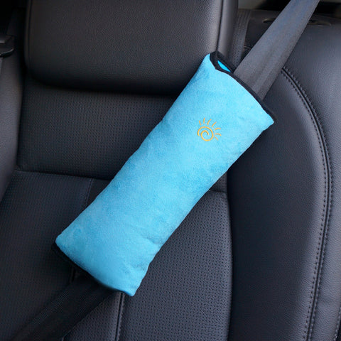 High Quality Extra Soft Seat Belt Pillow for Kids (Blue)