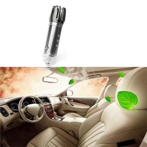 Image of Portable Mini Car Ionic Air Purifier with HEPA Filter 