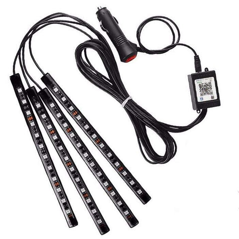 Image of Car LED Strip Light - 4pcs 48 LED